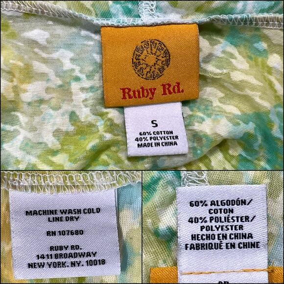 Ruby Rd Open Front Waterfall Drape Cardigan Sweater Jacket Overpiece Size Small - Picture 5 of 9